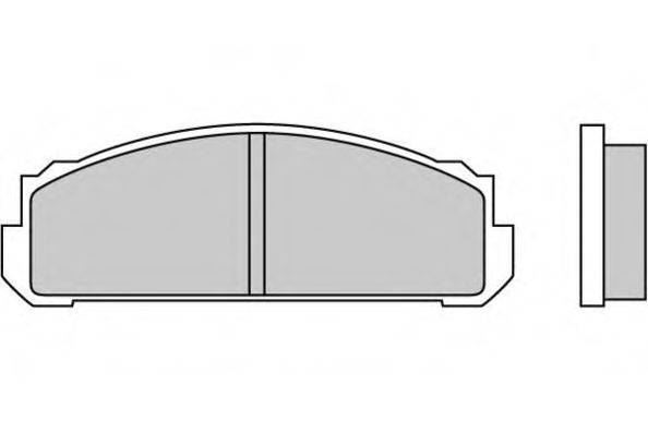 E.T.F. 120076 Комплект тормозных колодок, дисковый тормоз
