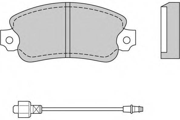 E.T.F. 120127 Комплект тормозных колодок, дисковый тормоз