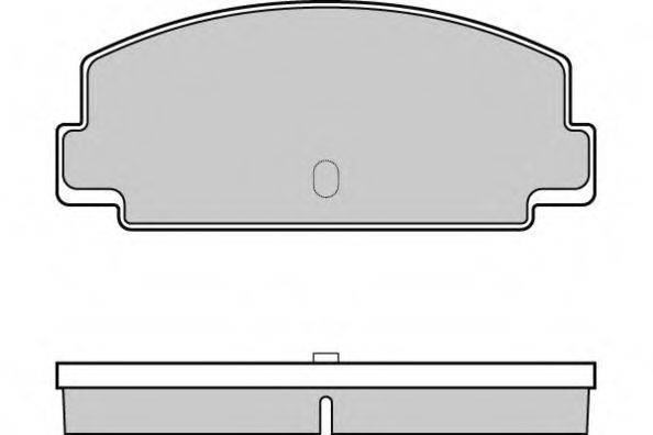 HP (ZEBRA) 2278 Комплект гальмівних колодок, дискове гальмо