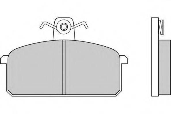 E.T.F. 20639 Комплект гальмівних колодок, дискове гальмо