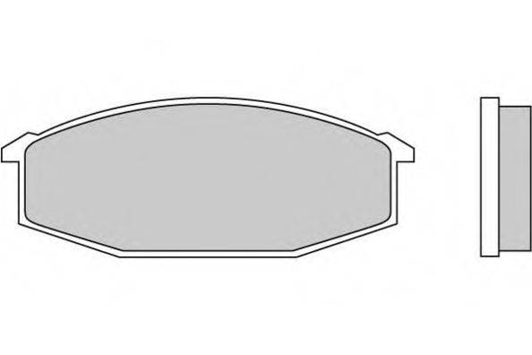 E.T.F. 120180 Комплект гальмівних колодок, дискове гальмо