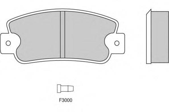 FIAT 5961671 Комплект гальмівних колодок, дискове гальмо