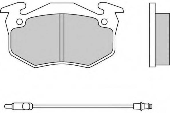 E.T.F. 120229 Комплект тормозных колодок, дисковый тормоз