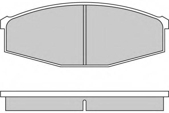 E.T.F. 120234 Комплект гальмівних колодок, дискове гальмо