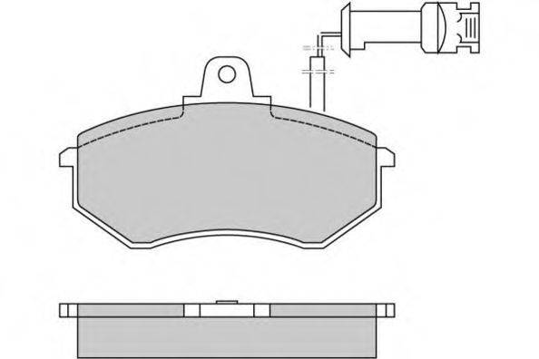 E.T.F. 120257 Комплект гальмівних колодок, дискове гальмо