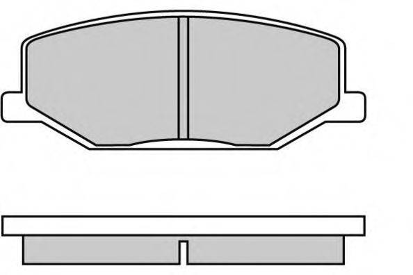 E.T.F. 21142 Комплект гальмівних колодок, дискове гальмо