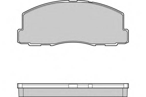 E.T.F. 20955 Комплект гальмівних колодок, дискове гальмо
