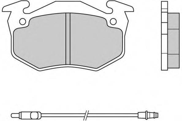 E.T.F. 120334 Комплект тормозных колодок, дисковый тормоз