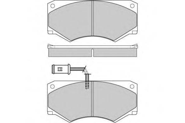E.T.F. 29040 Комплект гальмівних колодок, дискове гальмо