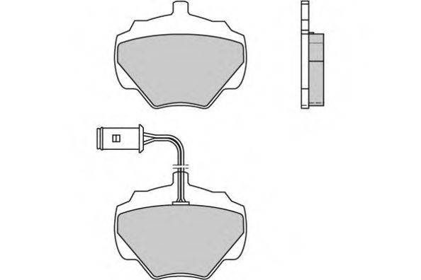 E.T.F. 120361 Комплект гальмівних колодок, дискове гальмо