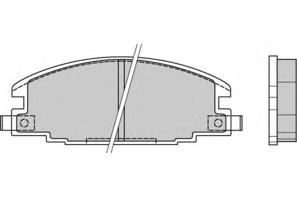 E.T.F. 21467 Комплект гальмівних колодок, дискове гальмо
