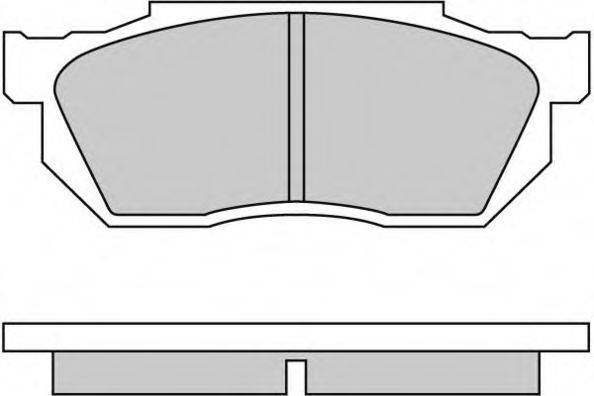 E.T.F. 20959 Комплект гальмівних колодок, дискове гальмо