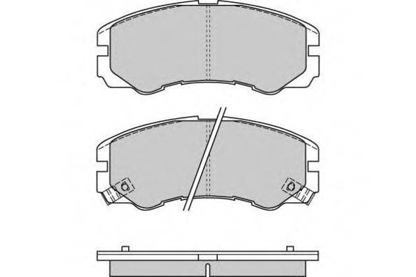 E.T.F. 21870 Комплект гальмівних колодок, дискове гальмо