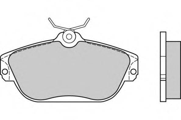 E.T.F. 21728 Комплект гальмівних колодок, дискове гальмо