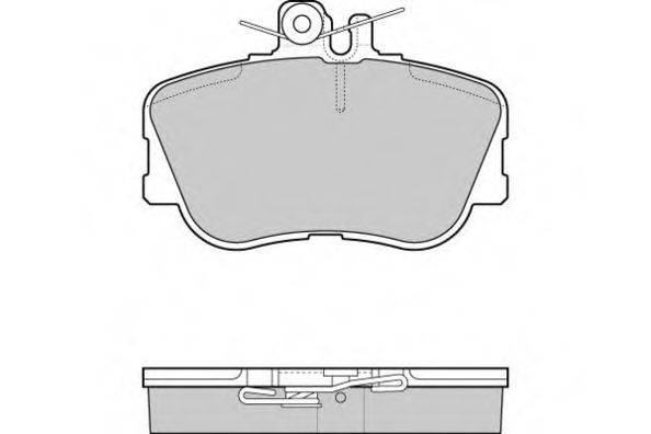 E.T.F. 21438 Комплект гальмівних колодок, дискове гальмо