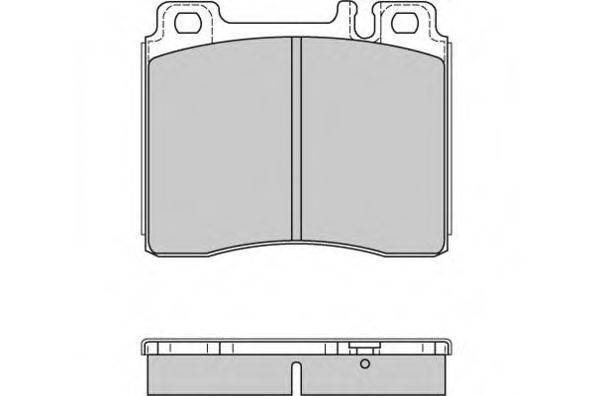 E.T.F. 120657 Комплект гальмівних колодок, дискове гальмо