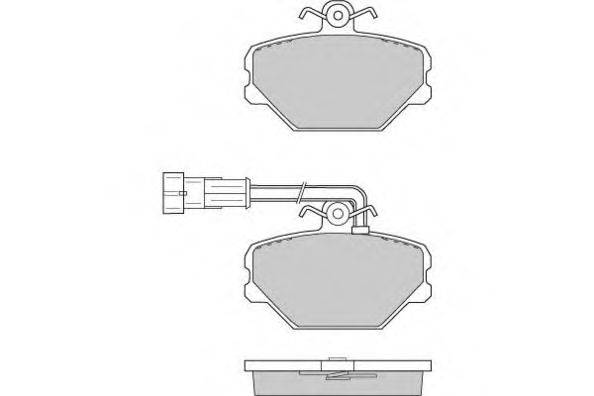 E.T.F. 120693 Комплект гальмівних колодок, дискове гальмо