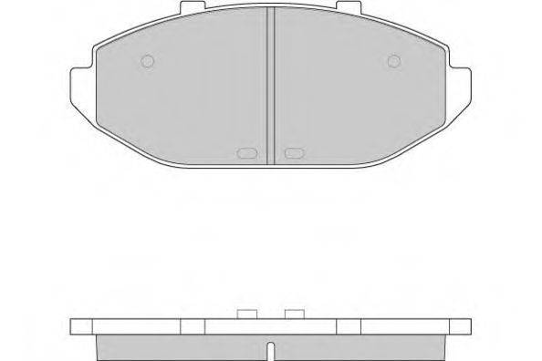 E.T.F. 120916 Комплект гальмівних колодок, дискове гальмо