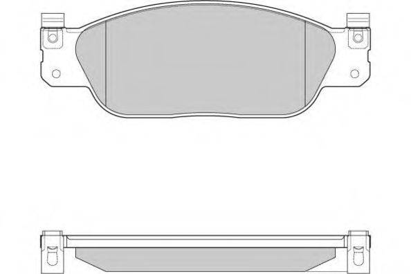 E.T.F. 120933 Комплект гальмівних колодок, дискове гальмо