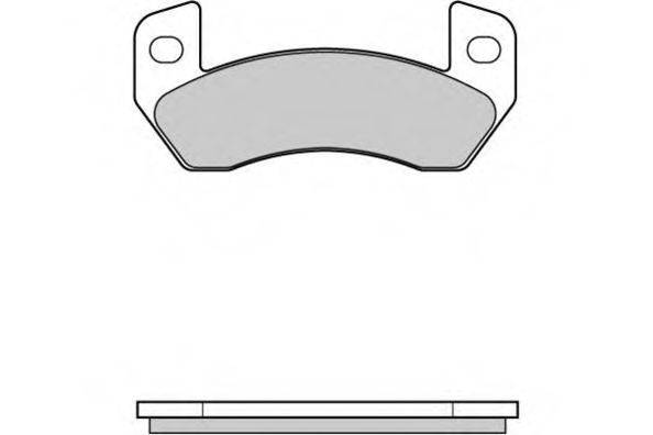 E.T.F. 121003 Комплект гальмівних колодок, дискове гальмо