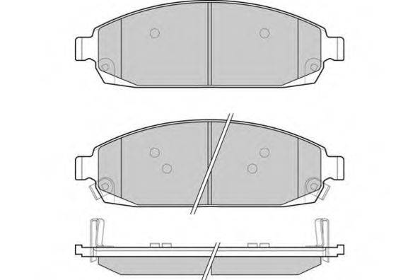 E.T.F. 24250 Комплект гальмівних колодок, дискове гальмо