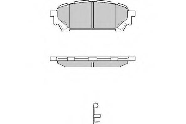 E.T.F. 121270 Комплект гальмівних колодок, дискове гальмо