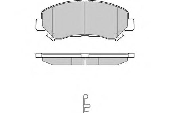 E.T.F. 121321 Комплект гальмівних колодок, дискове гальмо