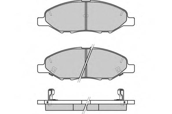 E.T.F. 121335 Комплект гальмівних колодок, дискове гальмо