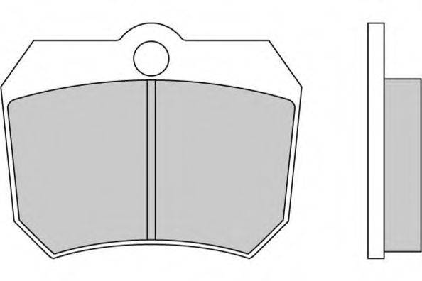 E.T.F. 20457 Комплект гальмівних колодок, дискове гальмо