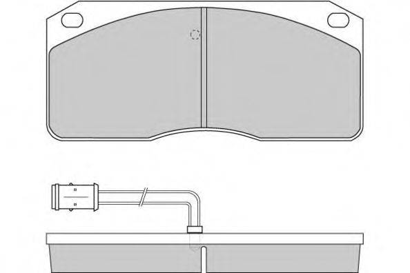 FIAT 1906227 Комплект гальмівних колодок, дискове гальмо