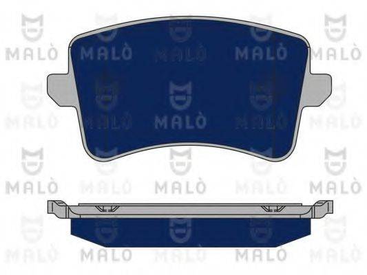 MALO 1050163 Комплект гальмівних колодок, дискове гальмо