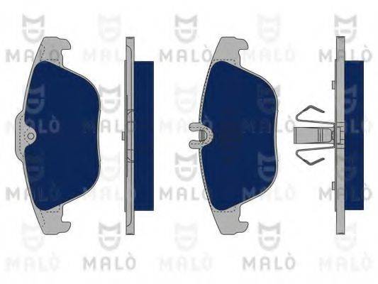 MALO 1050191 Комплект гальмівних колодок, дискове гальмо