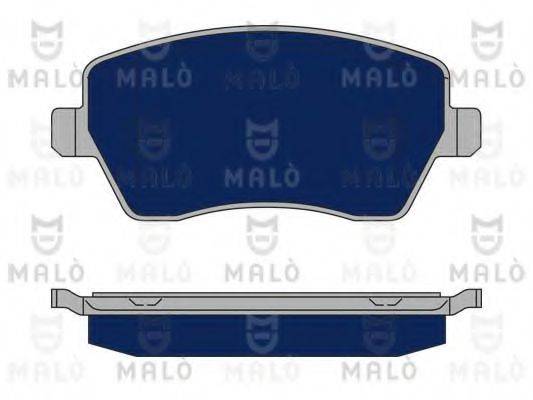 MALO 1050198 Комплект гальмівних колодок, дискове гальмо