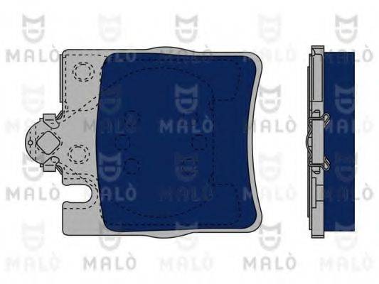 MALO 1050292 Комплект гальмівних колодок, дискове гальмо