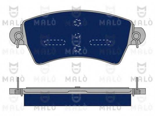 MALO 1050363 Комплект гальмівних колодок, дискове гальмо