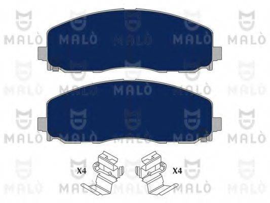 MALO 1051075 Комплект гальмівних колодок, дискове гальмо