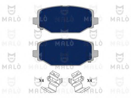 MALO 1051076 Комплект гальмівних колодок, дискове гальмо
