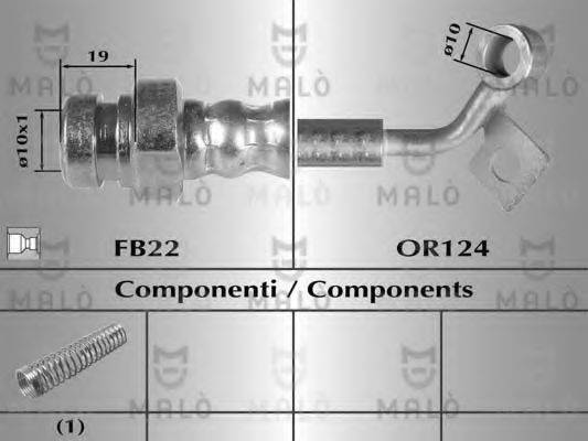 MALO 80522 Гальмівний шланг