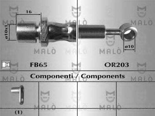 MALO 80858 Гальмівний шланг
