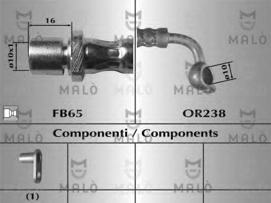MALO 80871 Гальмівний шланг