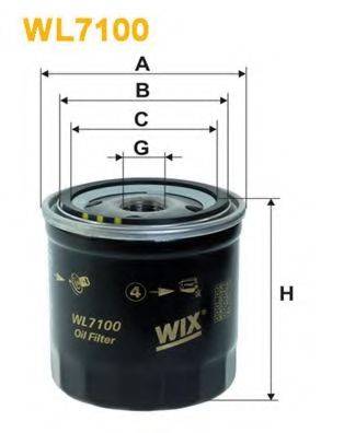 WIX FILTERS WL7100 Масляний фільтр