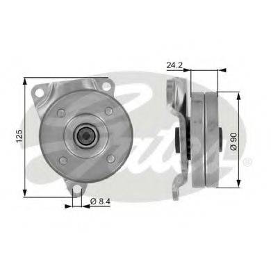 OPTIBELT 608SR Натяжний ролик, полікліновий ремінь