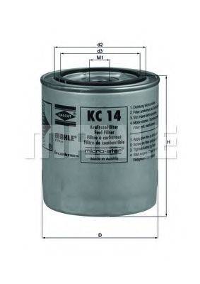 KNECHT KC14 Паливний фільтр
