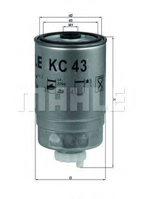 KNECHT KC43 Паливний фільтр