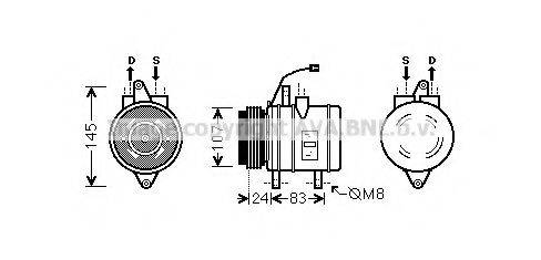 PRASCO DWK096 Компресор, кондиціонер