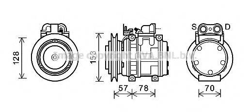 PRASCO UGK006 Компресор, кондиціонер