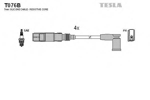 TESLA T076B Комплект дротів запалювання