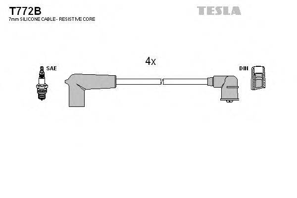 TESLA T772B Комплект дротів запалювання