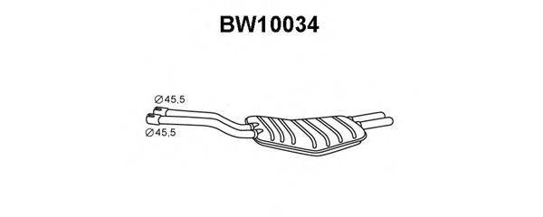 VENEPORTE BW10034 Глушник вихлопних газів кінцевий