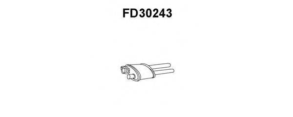 FORD 5024028 Передглушувач вихлопних газів